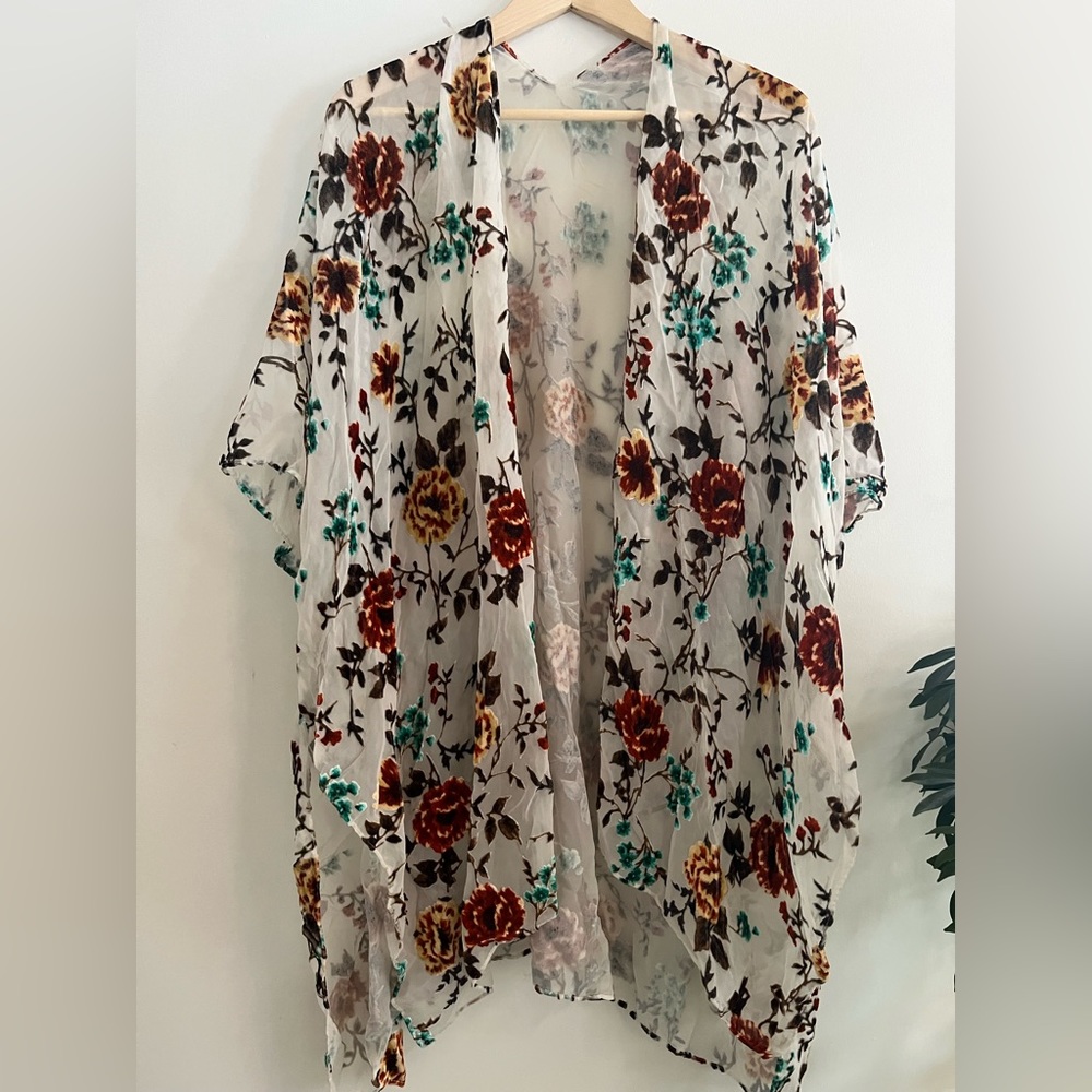 Felted Floral Kimono